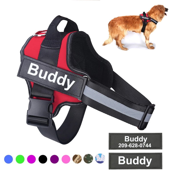 Dog Harness NO PULL Reflective Breathable Adjustable Pet Harness