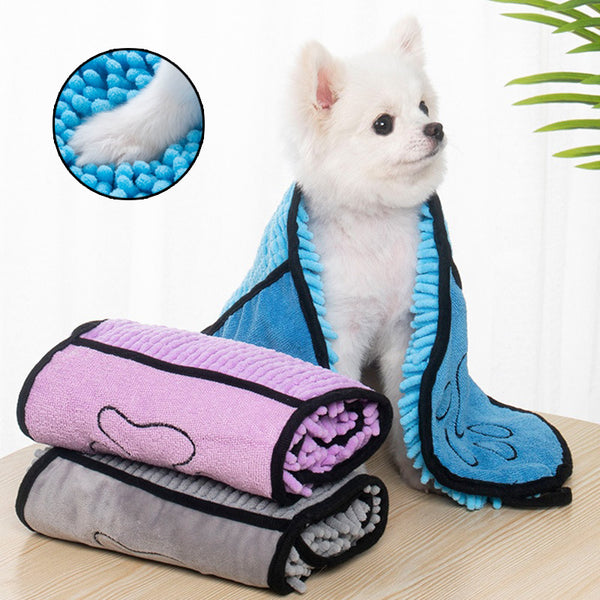 Dogs Cats Towels Super Absorbent Dog Bathrobe Quick-Drying Cat Bath Towel For Pets Towel Dog Towels Pet Products