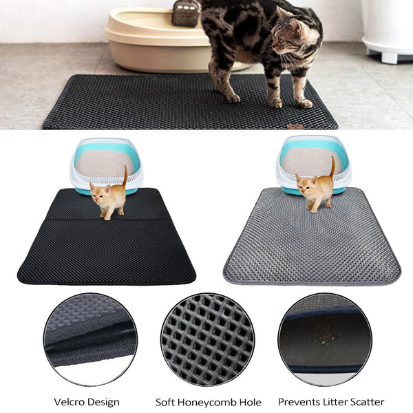 Double Layer Litter Cat Bed Pads Pet Cat Litter Mat